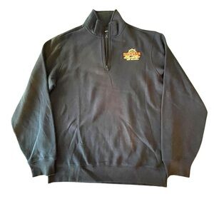 🛳️⚓️NEW Men's Medium Navy Quarter-Zip Sweatshirt Thousand Islands Uncle Sam Tour